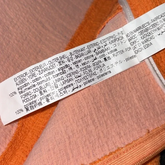 Zara Orange Textured Tweed Ruffle Mini Skirt - S - Picture 12 of 14